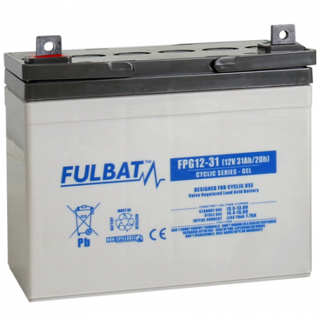 Batterie Plomb Cyclage FPG12-31 - 12V - 31Ah - UL94.FR – FULBAT