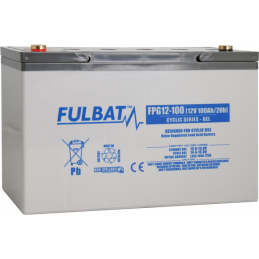 Batterie Plomb Cyclage FPG12-100 - 12V - 100Ah - UL94.FR – FULBAT