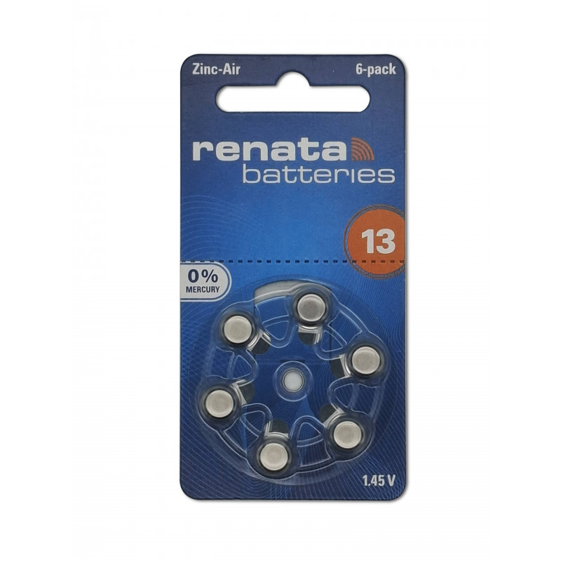 Pile Bouton RENATA 13AE Acoustic - Zinc Air - 1.4V - 310mAh