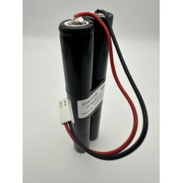 Pack NiCd Yupower 4/5A - 6S1P - 7,2V 1,2Ah - T7 - Gaine + connecteur