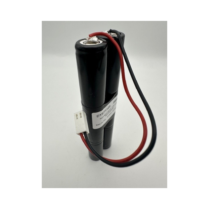 Pack NiCd Yupower 4/5A - 6S1P - 7,2V 1,2Ah - T7 - Gaine + connecteur