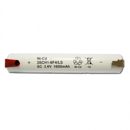 Batterie BAES NiCd – 3,6V – 1,6Ah – SC- 3 VNTCS