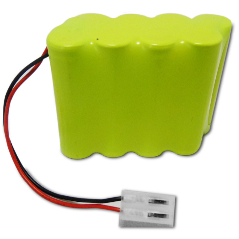 Pack Batterie NiMh - 9.6V - 1.7Ah + Connecteur - Cardiette ECG AR600AD