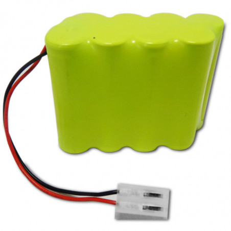 Pack Batterie NiMh - 9.6V - 1.7Ah + Connecteur - Cardiette ECG AR600AD