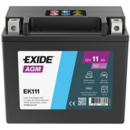 Batterie Auto Exide EK111- 12V - 11Ah - 150A - + Gauche