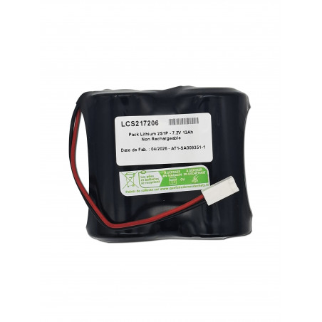 Pack Lithium Saft LSH20 - Compatible WILPA 0125 - D - Spiralée - 2S1P