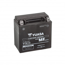 Déstockage batterie moto YUASA YTX14-BS 12V-12Ah avec pack acide inclu
