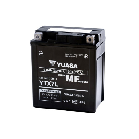 Batterie Moto YUASA YTX7L - 12V – 6Ah