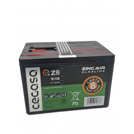 Pile Depolarisation 9V - 130Ah - eZ8 9/130B - Cegasa - Vrac X 1
