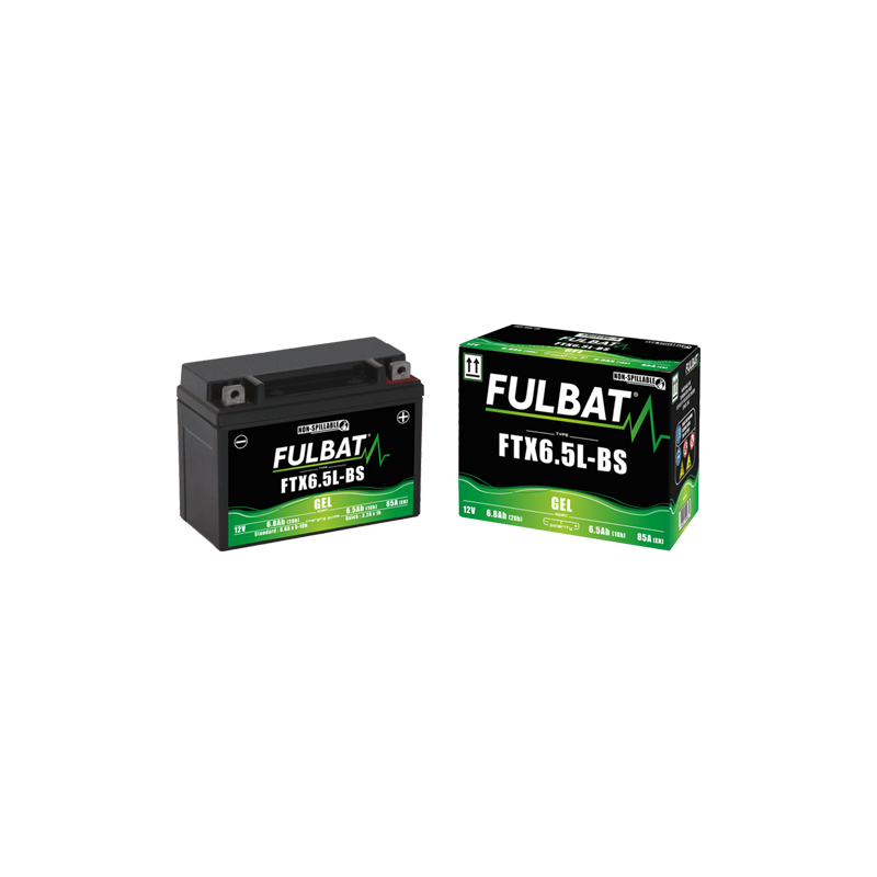 Batterie moto FULBAT FTX6.5L-BS - GEL - 12V - 6.5Ah