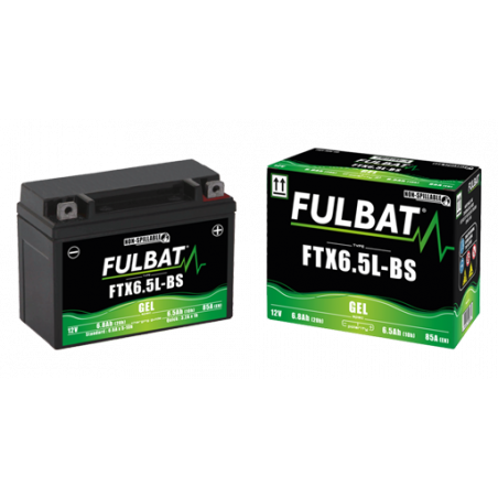 Batterie moto FULBAT FTX6.5L-BS - GEL - 12V - 6.5Ah
