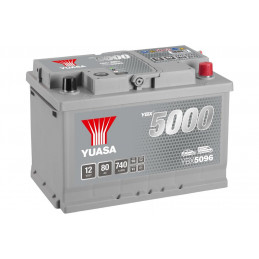 Batterie auto Yuasa YBX5096 - 12V - 80Ah - 740A - + Droite