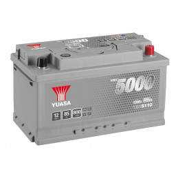 Batterie démarrage auto - 12V - 85Ah - YBX5110 - + Droite - 315x175x17