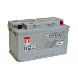 Batterie démarrage auto - 12V - 90Ah - YBX5115 - + Droite - 315x175x19