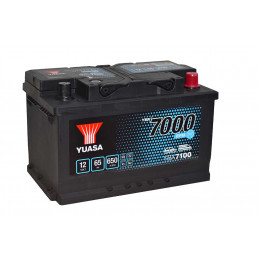 Batterie auto yuasa YBX7100 - 12V - 65Ah - 650A + Droite