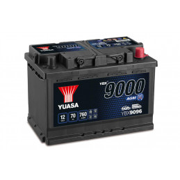 Batterie auto yuasa YBX9096 - 12V - 60Ah - 760A + Droite