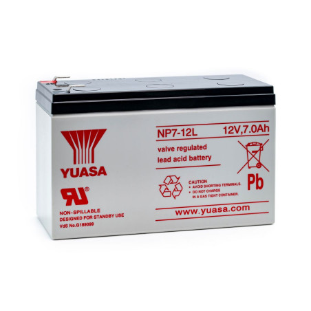 Batterie NP7-12L FR YUASA - AGM - S65 - 12V - 7.0Ah