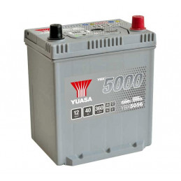 Batterie voiture asiatique YBX5056 YUASA - 12V - 40Ah - 360A - Talon B