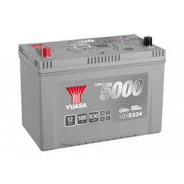 Batterie voiture asiatique YBX5334 YUASA - 12V - 100Ah - 830A - B31 +