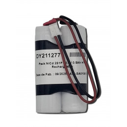 Pack NiCd Yupower AA HT - 2S1P - 2,4V 0,8Ah - T1 + connecteur