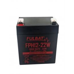 Batterie FULBAT FPH12-22W - Plomb Standard - 12V - 5Ah - VRLA - Spécia